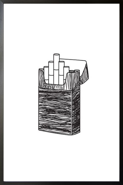 A Cigarette illustration poster