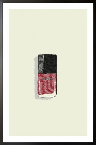 Nail Polish illustration poster