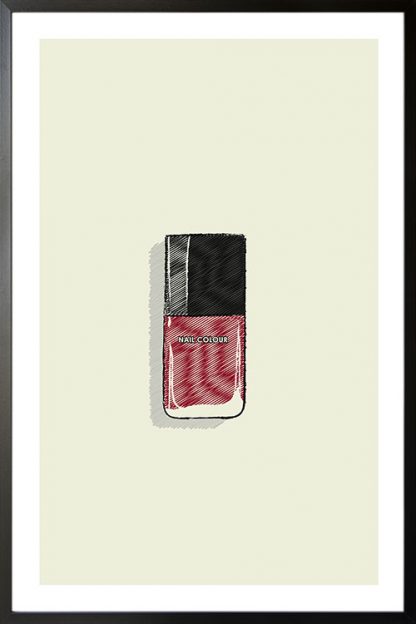 Nail Polish illustration poster