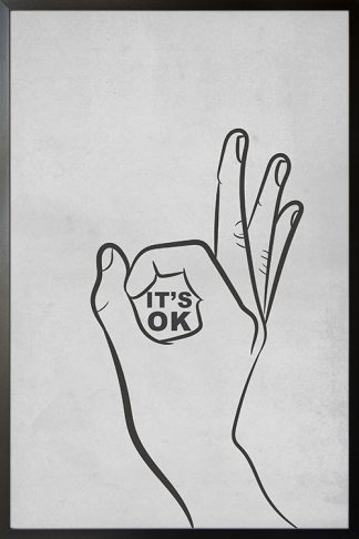 Its ok illustration poster