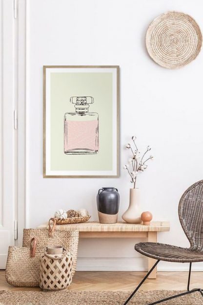 Parfum illustration poster