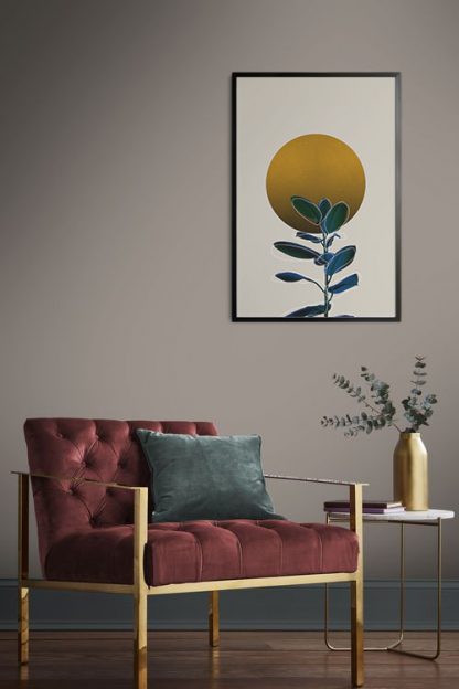 Blue plant under the sun poster