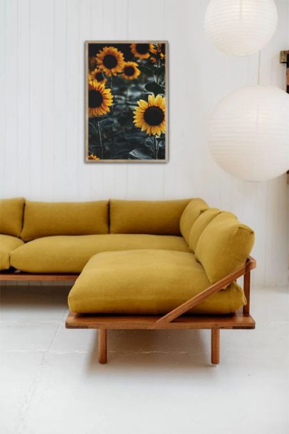Sunflower close-up poster