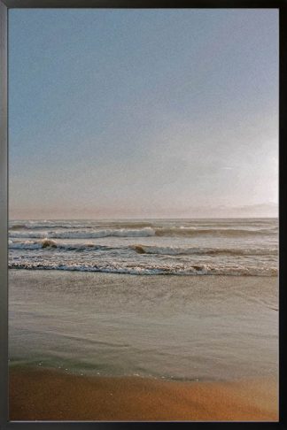 Beach at dawn photography poster