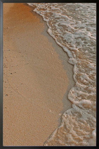 Sand and water photography poster