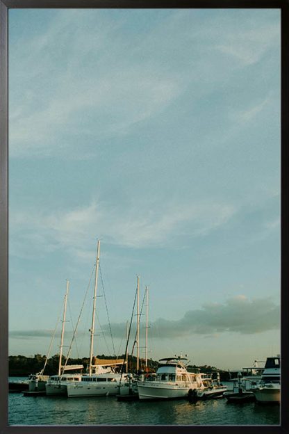 yacht photography poster