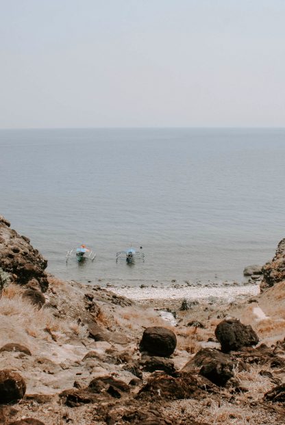 Rock and beaches photography poster