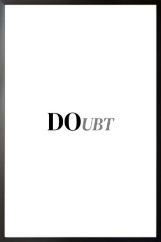 Doubt typography poster