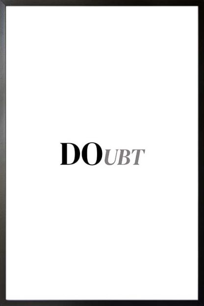 Doubt typography poster