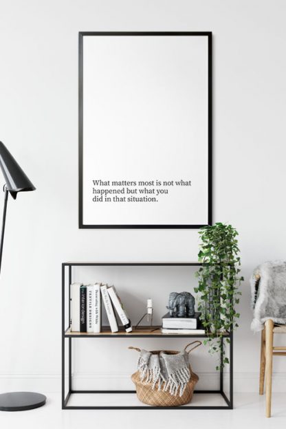 What matters most typography poster