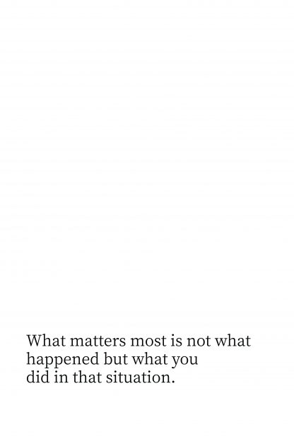 What matters most typography poster