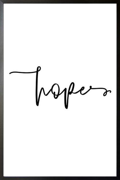 Hope typography poster