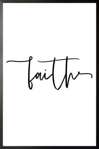 Faith typography poster