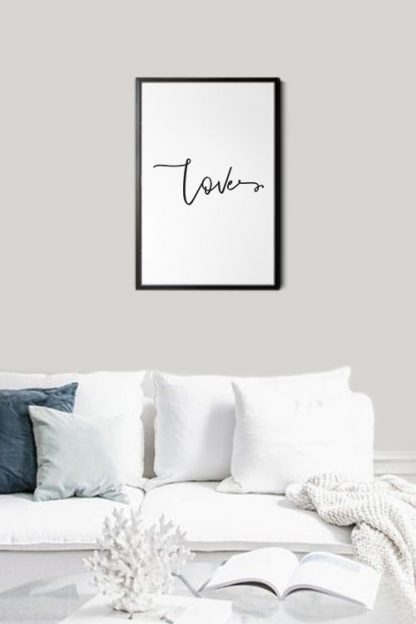 Love typography poster