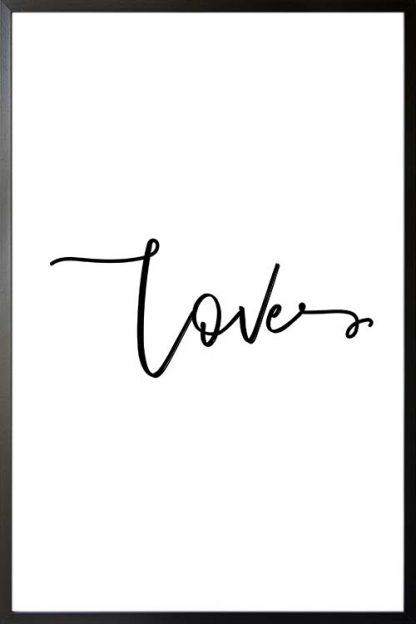 Love typography poster