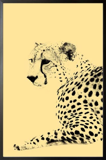 Leopard animal poster