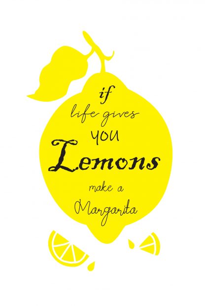 Make a margarita typography poster