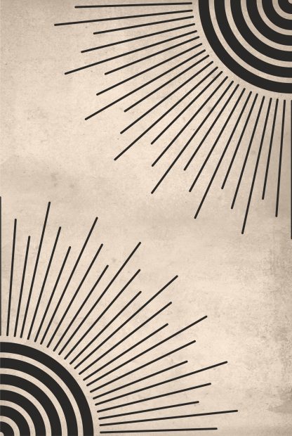 Lines Sun Abstract Poster