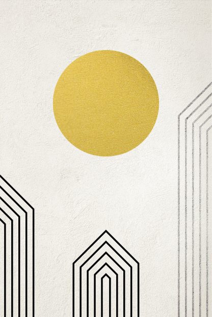 Graphical Gold and Silver no. 2 Poster