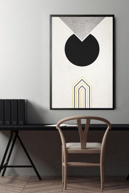 Graphical Gold and Silver no. 3 Poster