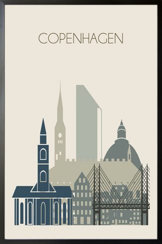 Copenhagen skyline Poster-01 Poster