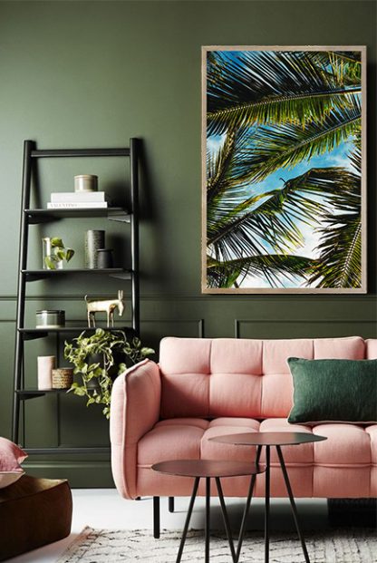 Bunch of palm leaves Poster
