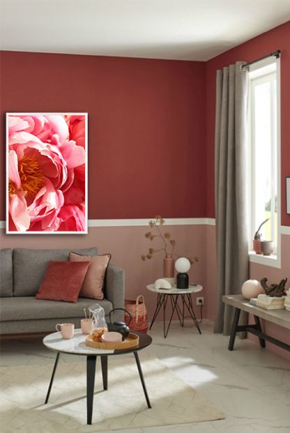 Beautiful vibrant pink flower Poster