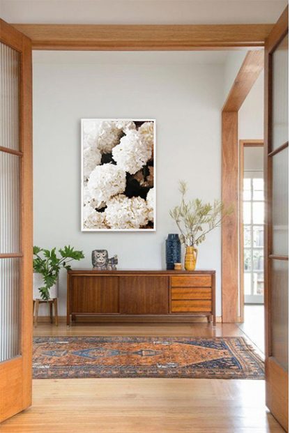 Yellowish hydrangea Poster