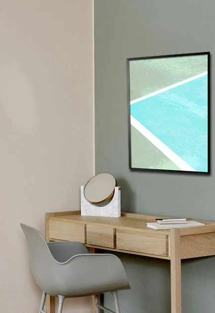 Pool with filter poster in interior