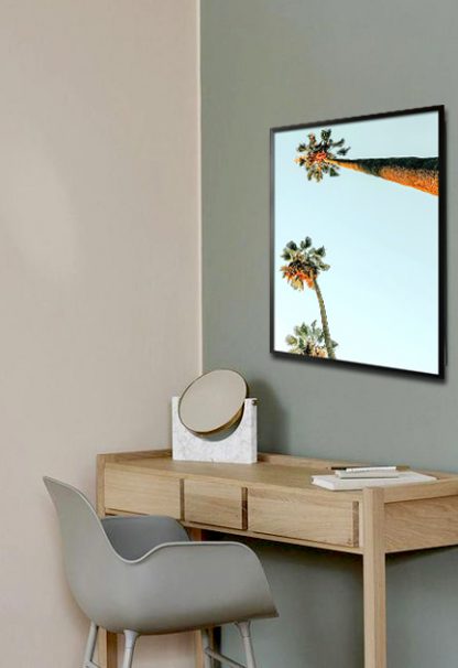 Tall Coconut trees poster in interior