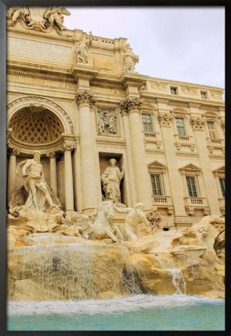 Trevi Fountain poster with frame