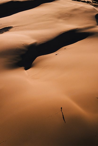 Desert from top view Poster