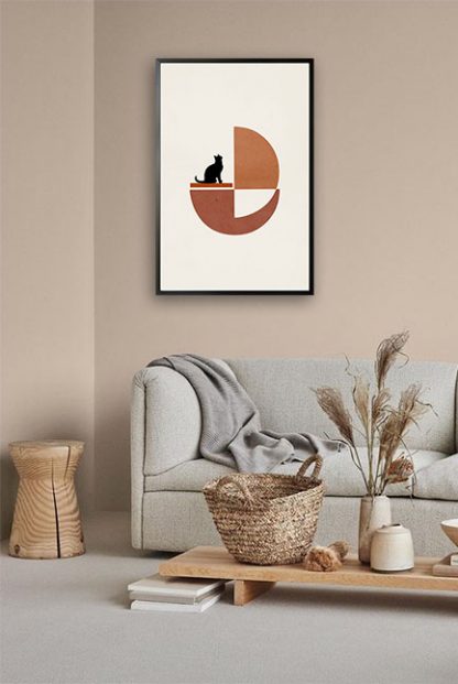 Cat art no.2 Poster in interior