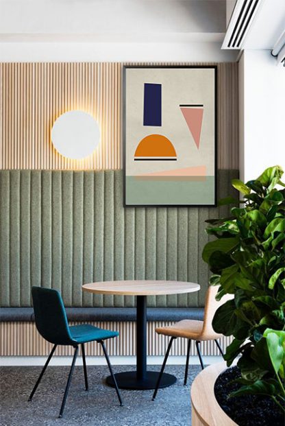 Artprint shapes no. 1 Poster in interior