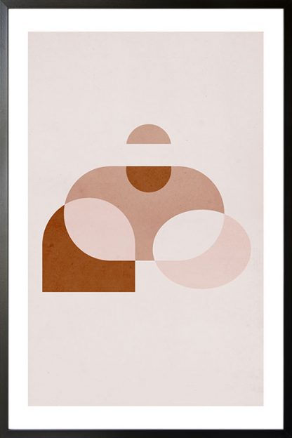 Geometric art shape poster