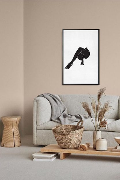 Yoga legs Poster in interior