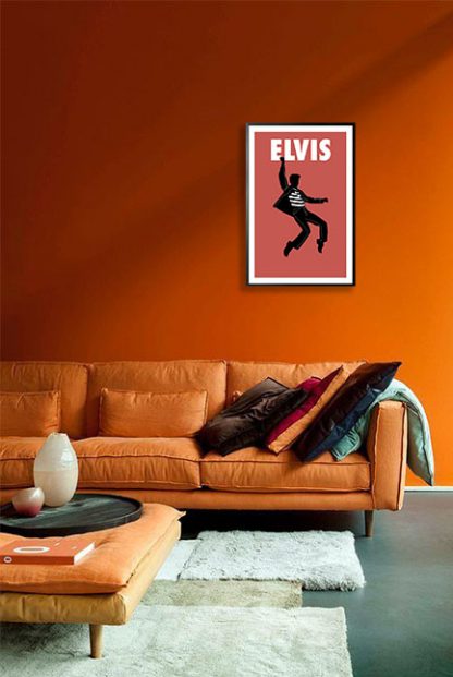 Elvis poster in interior