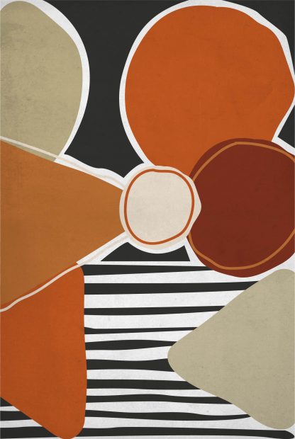 Graphical shapes ethnic color Poster
