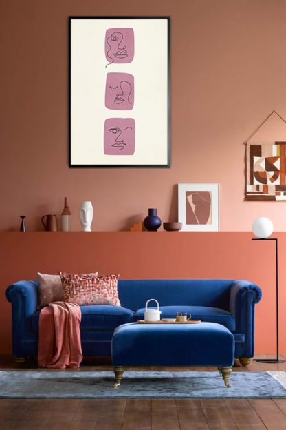 Shapes and faces 2 Poster
