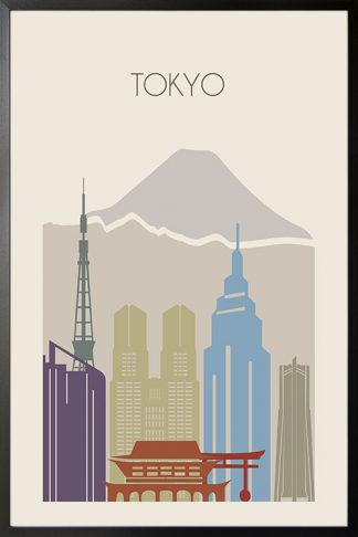 Tokyo skyline poster Poster