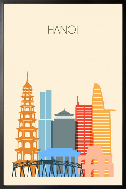 Hanoi skyline poster Poster