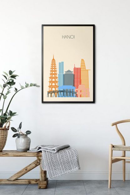 Hanoi skyline poster Poster