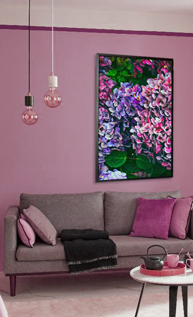 Lovely hydrangea Poster