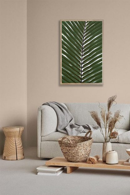 Vertical palm leaves Poster