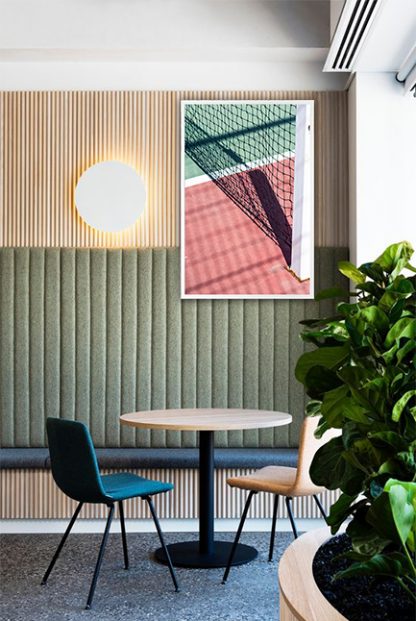 Tennis net Poster in interior