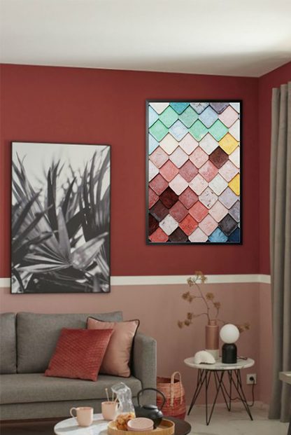 Pastel scale Poster in interior