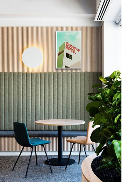 Parisian motel Poster in interior