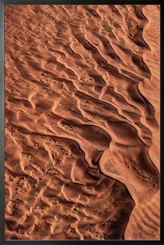 Desert texture at evening Poster