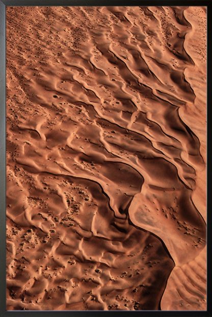 Desert texture at evening Poster