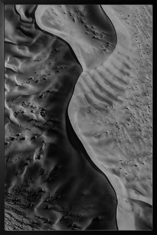 Desert texture B&W Poster